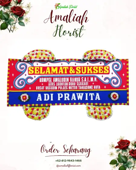 Papan Bunga Ucapan Selamat Jambangan
